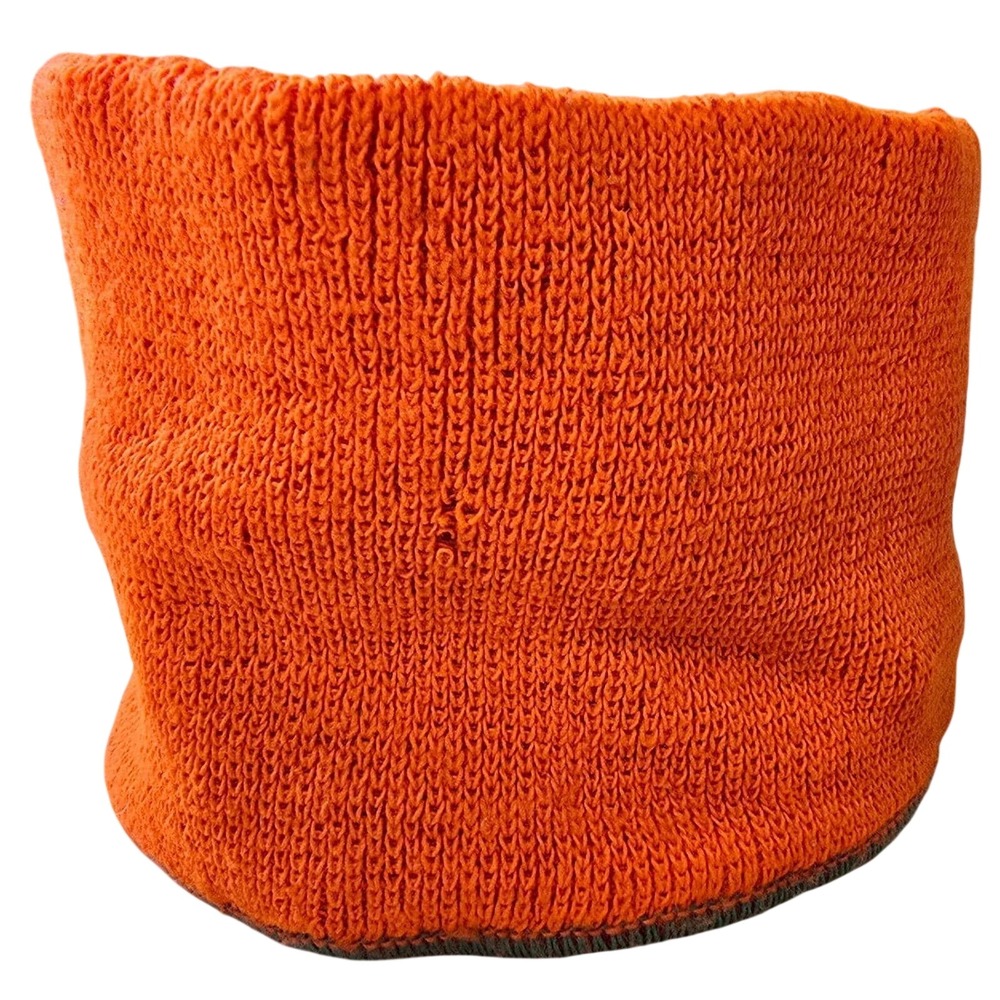 Blaze Orange‎ Hunting Neck Warmer Gaiter Ear Band 1980s Vintage